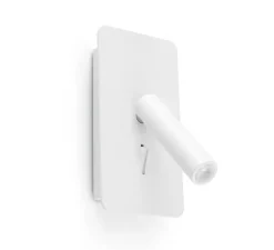 Applique, liseuse, SUAU, blanc, en saillie, avec interrupteur, LED, 3000K, 140lm, L9,5cm, H17cm - Faro