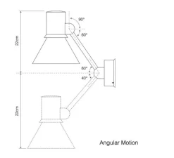 Applique, Liseuse, Type 80 W2, Grey Mist, L33cm, H16cm - Anglepoise