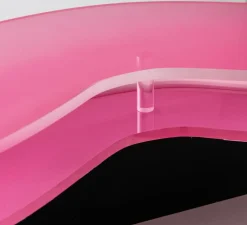 Applique, miroir lumineux, Supercurve fleur H108, rose, L118,5cm, H108cm - Seletti