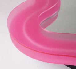 Applique, miroir lumineux, Supercurve fleur H108, rose, L118,5cm, H108cm - Seletti