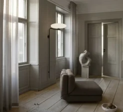 Applique murale, 2065, noir et blanc, Ø53,8cm, H190cm - Astep