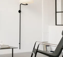 Applique murale, 2065, noir et blanc, Ø53,8cm, H190cm - Astep