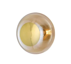 Applique murale - Plafonnier, Horizon 29, or fumé, Ø29cm, H20,5cm - Ebb and Flow