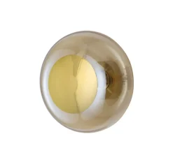 Applique murale - Plafonnier, Horizon 29, or fumé, Ø29cm, H20,5cm - Ebb and Flow