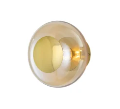 Applique murale - Plafonnier, Horizon 21, or fumé, Ø21cm, H16,5cm - Ebb and Flow