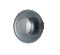 Applique murale - Plafonnier, Horizon 21, gris fumé, Ø21cm, H16,5cm - Ebb and Flow