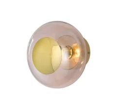 Applique murale - Plafonnier, Horizon 21, vieux rose, Ø21cm, H16,5cm - Ebb and Flow