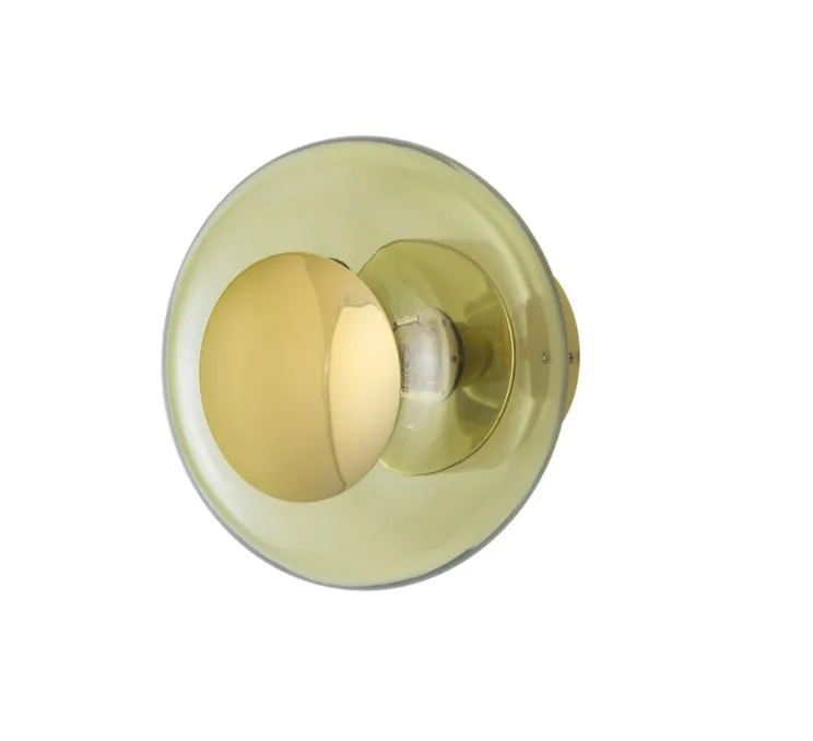 Applique murale - Plafonnier, Horizon 21, Vert olive, Ø21cm, H16,5cm - Ebb and Flow