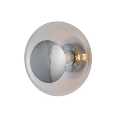 Applique murale - Plafonnier, Horizon 29, transparent argent, Ø29cm, H20,5cm - Ebb and Flow