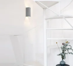 Applique murale, [S3], Gris béton, Ø10cm, H23cm - GANTLights