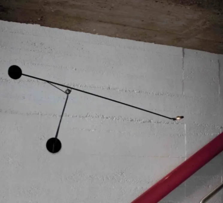 Applique murale, Aaro, noir, L155cm, H75cm, LED, 2700K, 350lm - DCW