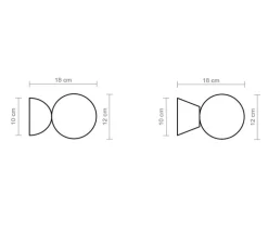 Applique murale, Abisal A Mini, albâtre, beige, L12cm, H12cm - Luxcambra