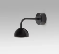 Applique murale, Absidiola A mini, directe, noir, LED, 2700K, 420 lm, L10cm, H16cm - Luxcambra