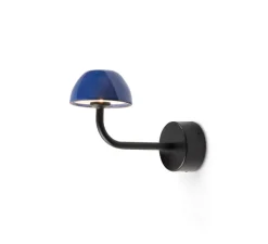 Applique murale, Absidiola A mini, indirecte, bleu, LED, 2700K, 420 lm, L10cm, H16cm - Luxcambra