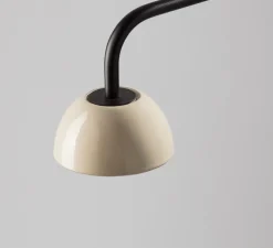 Applique murale, Absidiola A mini, directe, beige, noir, LED, 2700K, 420 lm, L10cm, H16cm - Luxcambra