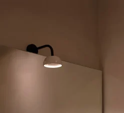 Applique murale, Absidiola A mini, directe, beige, noir, LED, 2700K, 420 lm, L10cm, H16cm - Luxcambra