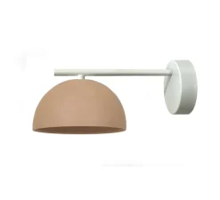 Applique murale, Absis A, blanc, terracotta, LED, 2700K, 420 lm, L17cm, H15,5cm - Luxcambra