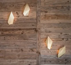 Applique murale, Abstract, laiton satiné, L20,4cm, H38cm - CTO lighting