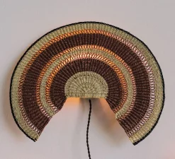 Applique murale, Admirador Small, marron noisette, L29cm, H25,5cm - GOLDEN Editions