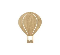 Applique murale, Air ballon, montgolfière, chêne, L26,5cm, H34,5cm - Ferm living