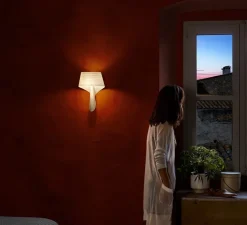 Applique murale, Air, bois naturel de cerisier, H33cm - LZF