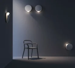 Applique murale, Akoya F61, blanc, LED, 2700K, Ø30cm, H30cm - Fabbian