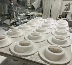 Applique murale, Alba Simple , Albâtre, verre givré, Ø15cm, H15cm - Contain