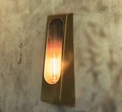 Applique murale, Alcove, jaune Ouro, L12cm, H33cm - Violaine D'Harcourt