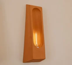 Applique murale, Alcove, Terracotta matte, L12cm, H33cm - Violaine D'Harcourt