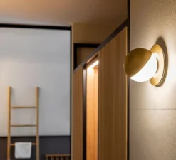 Applique murale, Alfi A-3740A1R, or mat, LED, dim, 2700K, 350 lm, Ø9,3cm, H11cm - Estiluz