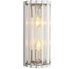 Applique murale, Almafi S, nickel, L15cm, H38cm - Eichholtz