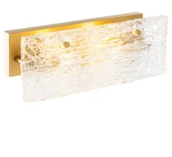 Applique murale, Almeria, laiton, verre, L39,5cm, H15cm - Eichholtz