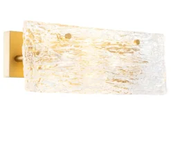 Applique murale, Almeria, laiton, verre, L39,5cm, H15cm - Eichholtz