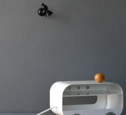 Applique murale, Alouette Wall, noir et or, Ø22cm, H22cm - Atelier Areti