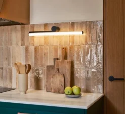 Applique murale, Ambrosia A 90 left, noir, LED, 2700K, 1521 lm, L90cm, H9,3cm - Marset