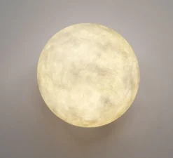 Applique murale, A.Moon 1, blanc, ø25cm, In-es.artdesign