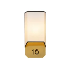 Applique murale, Années folles, Blanc bordure noire, L16cm, H35cm - DesignHeure