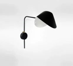 Applique murale, Antony, switch wall, noir, H41,5cm - Serge Mouille