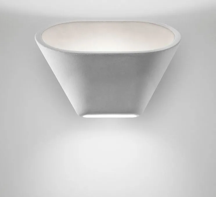 Applique murale, Aplomb, blanc, LED, 2700K, 1120lm, L30cm, H24cm - Foscarini