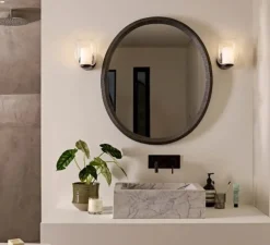 Applique murale, Aquina, noir, L14,2cm, H18,6cm - Astro