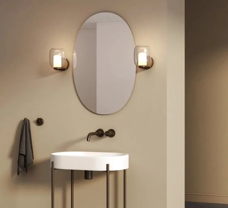 Applique murale, Aquina, noir, L14,2cm, H18,6cm - Astro