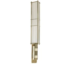 Applique murale, Arbor, laiton, blanc, Ø17cm, H75cm - Bert Frank