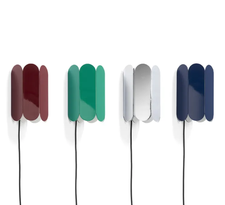 Applique murale, Arcs, miroir, avec interrupteur, L17cm, H25cm - Hay