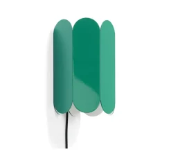 Applique murale, Arcs, vert de mer avec interrupteur, L17cm, H25cm - Hay