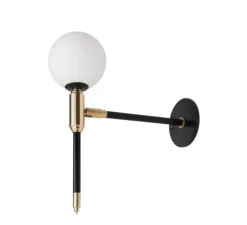 Applique murale, Arlette, noir, L9cm, H27cm - Daniel Gallo