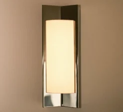 Applique murale, Arrow avec diffuseur, acier poli, L17,5cm, H48cm - Violaine D'Harcourt