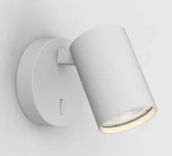 Applique murale, Ascoli Single Switched, blanc, L9cm, H10cm - Astro Lighting
