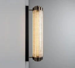 Applique murale, Ashford, Argent antique, LED, 2700K, 660 lm, Ø15,4cm, H79cm - Mullan Lighting