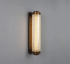 Applique murale, Ashford, Laiton antique, LED, 2700K, 660 lm, Ø15,4cm, H79cm - Mullan Lighting