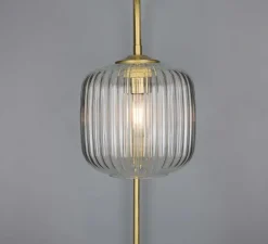 Applique murale, Astoria , laiton satiné, Ø20cm, H52,6cm - Mullan Lighting